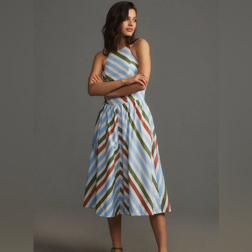 Anthropologie Maeve Halter Midi Sundress